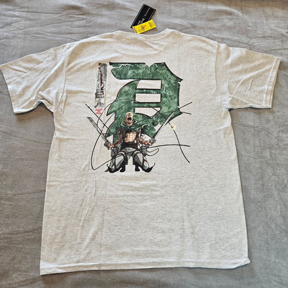 PRIMITIVE x Attack On Titan Reiner Dirty Tee Boys XL Heather Gray NWT - Picture 8 of 12